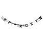 Happy Graduation Letter Banner Black & Silver | Why Not Shop