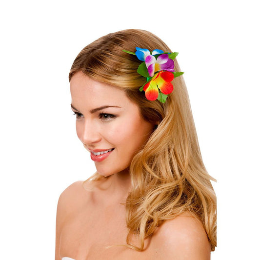 Hawaiian Flower Hair Clip Multi-Coloured | Why Not Shop