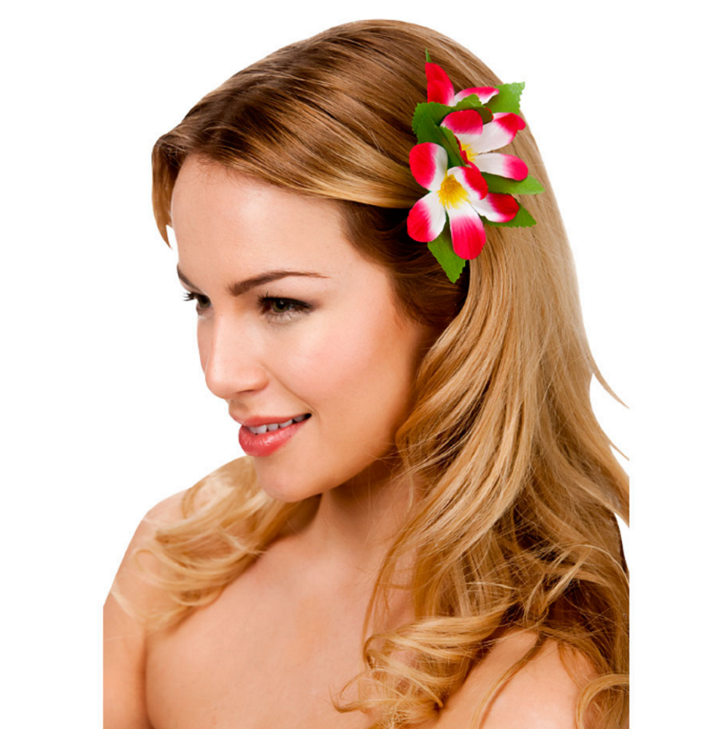 Hawaiian Flower Hair Clips Hot Pink | Merthyr Tydfil | Why Not Shop Online