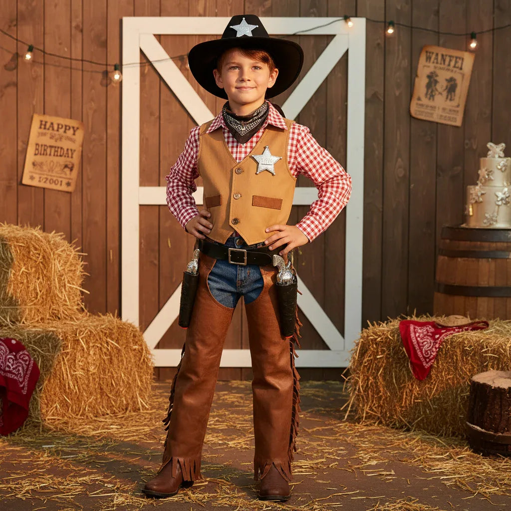 Henbrandt Cowboy Sheriff Gun Set - 7 Piece Play Accessories - Why Not Shop