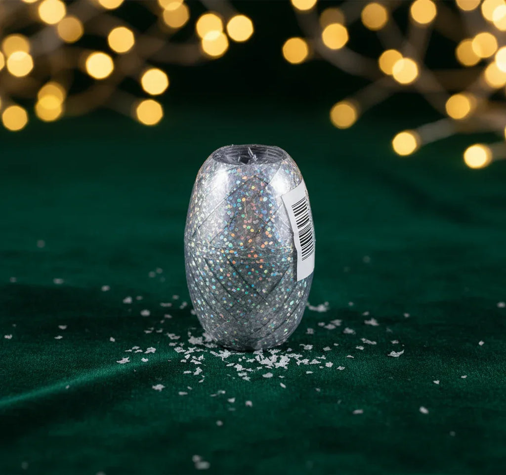 Holographic Silver Ribbon Cop Rolls 5mm x 20M - Why Not Shop