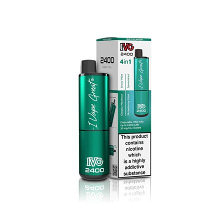 IVG 2400 Puff Disposable Vape - 4 in 1 Mint Edition