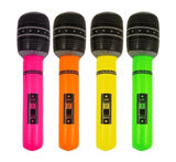 Inflatable Microphones Assorted Colours 40 cm | Why Not Shop