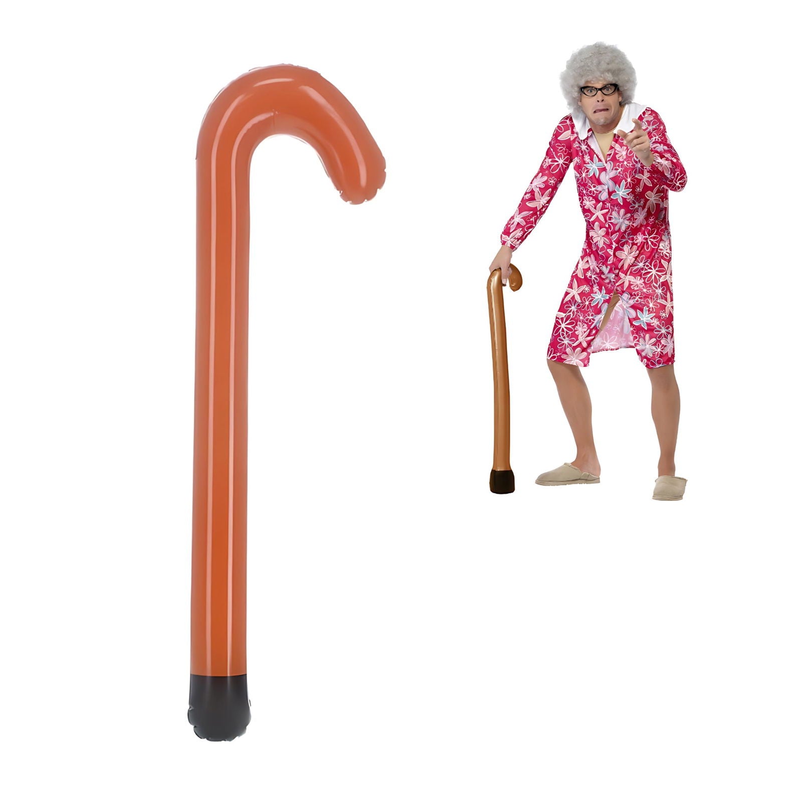 Inflatable OAP Walking Sticks Brown | Merthyr Tydfil | Why Not Shop Online