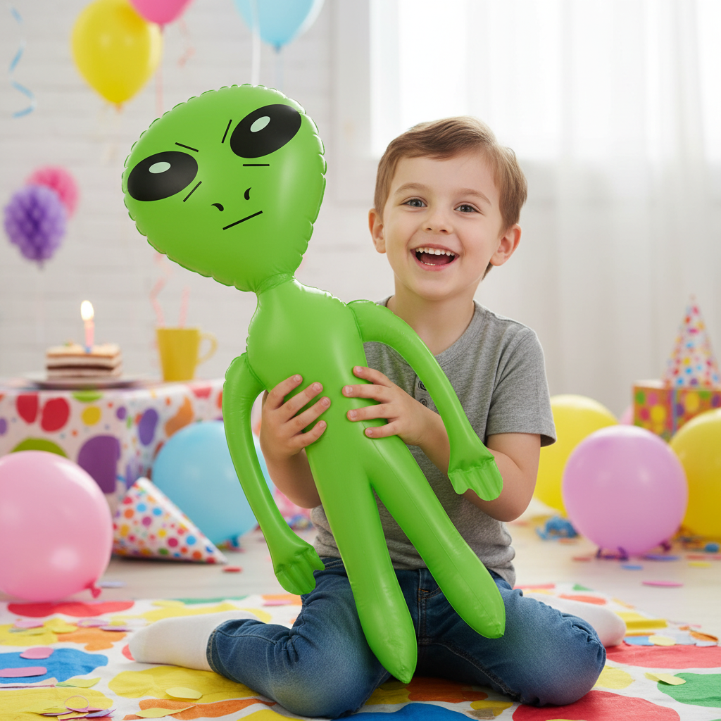 Inflatable Green Alien 64cm | Merthyr Tydfil | Why Not Shop Online