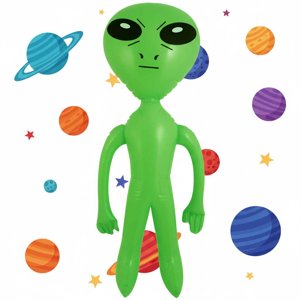 Inflatable Green Alien 64cm | Merthyr Tydfil | Why Not Shop Online