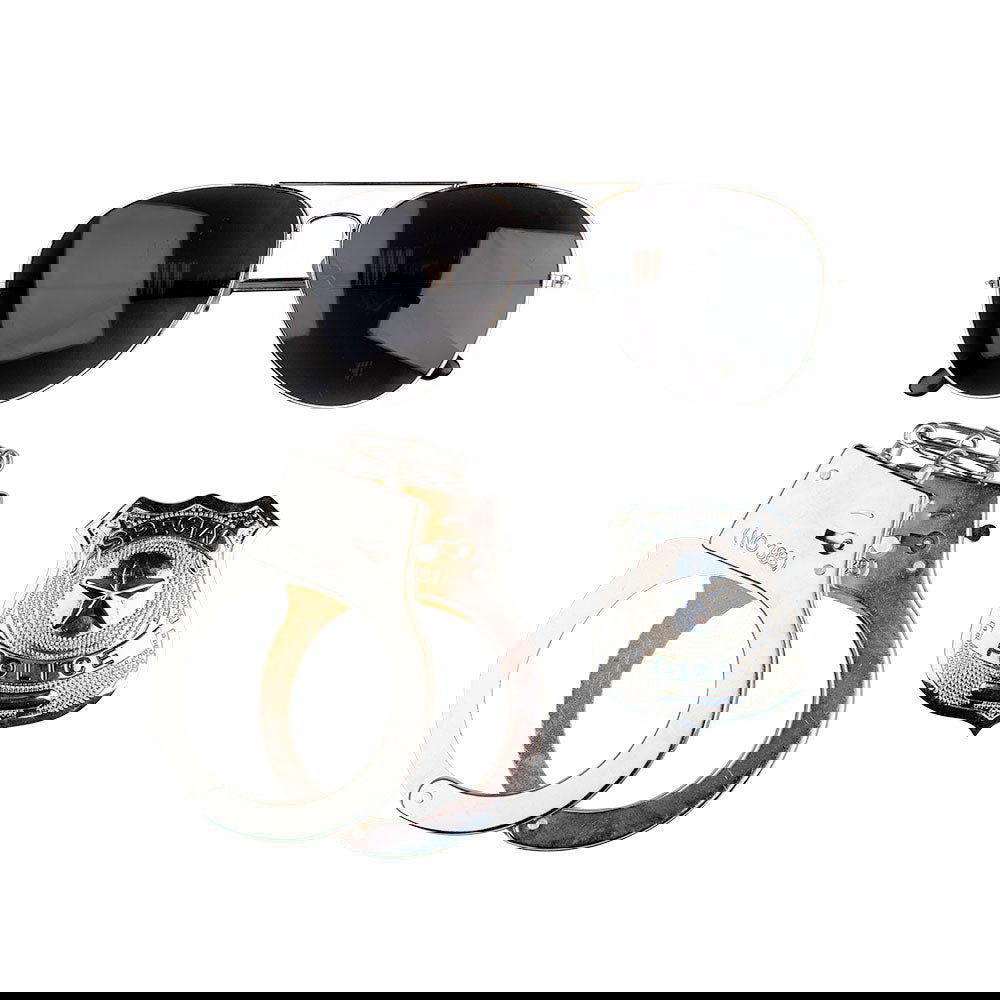 Instant Police Fancy Dress Set - Includes Glasses, Badge & Handcuffs | Merthyr Tydfil | Why Not Shop Online