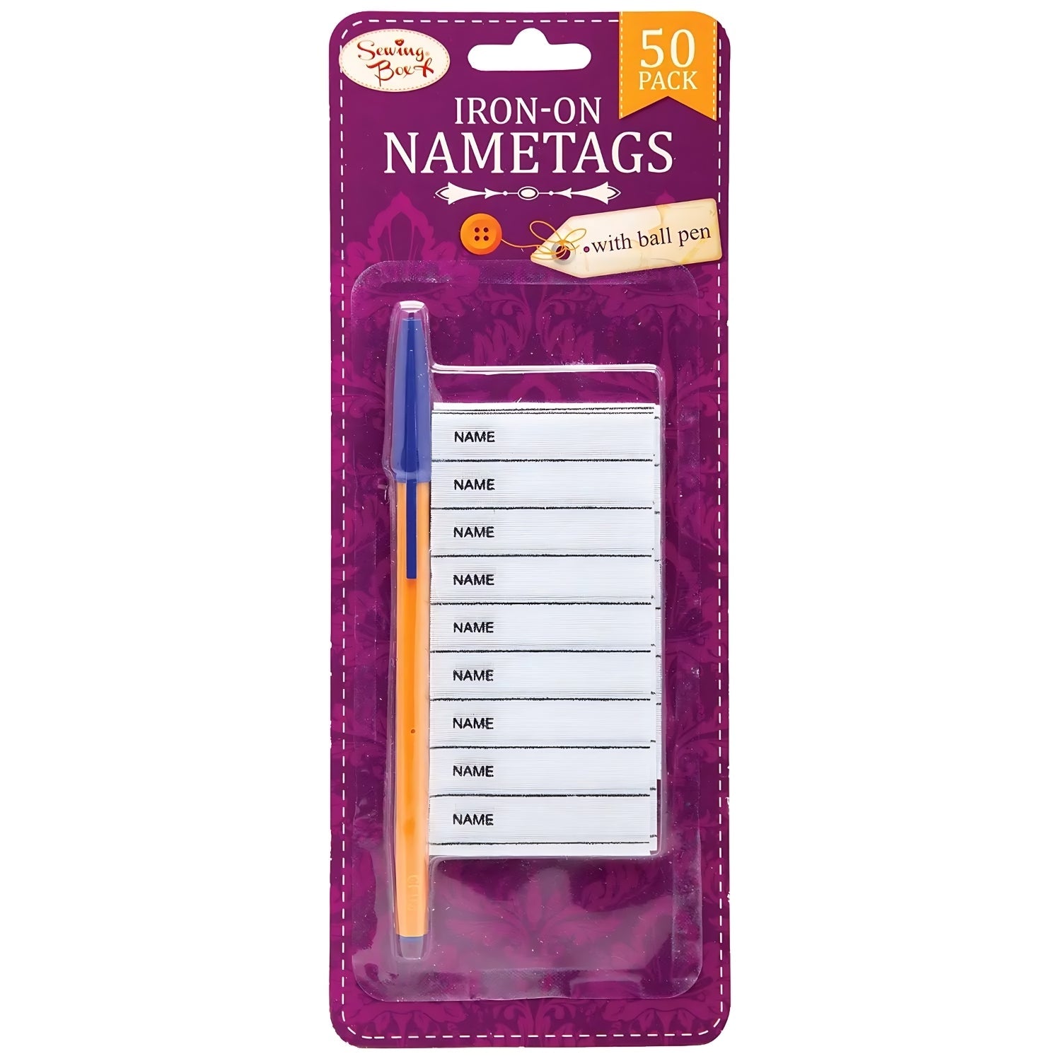 Iron On Name Tags For Clothes 50 Pack + Free Pen | Why Not Shop
