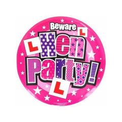 Jumbo Size Extra Large Pink Hen Party Badges 15cm | Why Not Shop