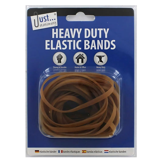 Just Stationery - Heavy Duty Elastic Bands 60g. | Merthyr Tydfil | Why Not Shop Online