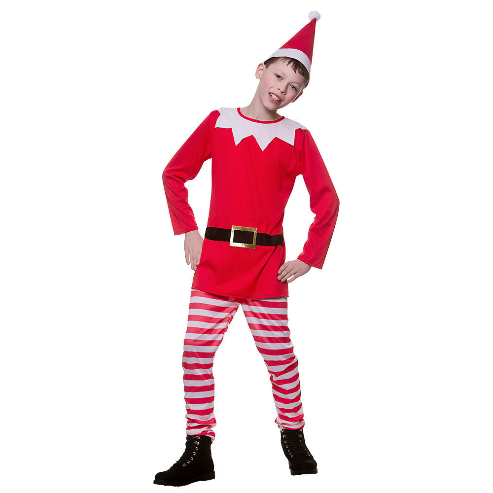 Kids' Santa's Naughty Elf Costume: Festive Red & White S, M | Merthyr Tydfil | Why Not Shop Online