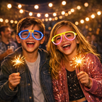 Neon Glow Glasses Assorted Colours Single
