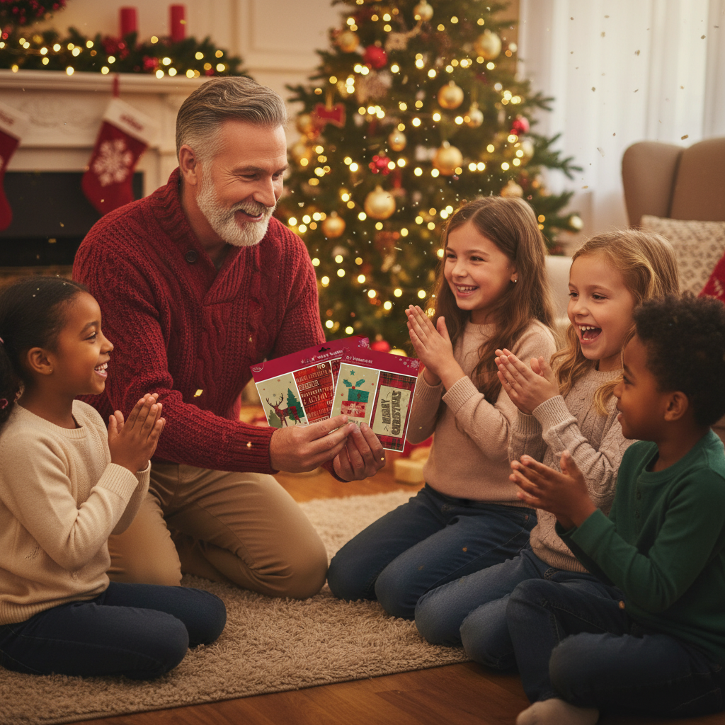 Kraft Traditional Tartan Christmas Money Wallets Pack of 4 | Merthyr Tydfil | Why Not Shop Online