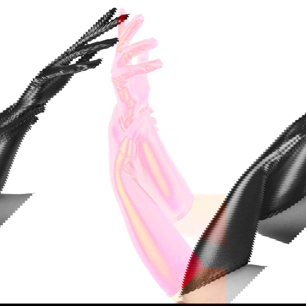 Ladies Long Gloves - Metallic Red | Why Not Shop