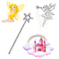 Large Girls Fairy Wands Silver Plastic | Why Not Shop