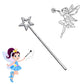 Large Girls Fairy Wands Silver Plastic | Why Not Shop