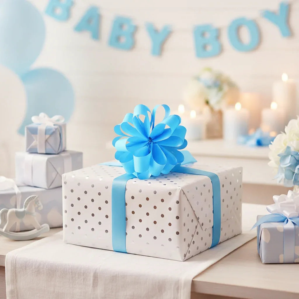 Large Light Blue Pull Bow 6 Inches - Why Not Shop