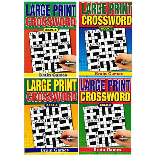 Large Print Crossword Puzzle Book for Adults Brain Games | Merthyr Tydfil | Why Not Shop Online