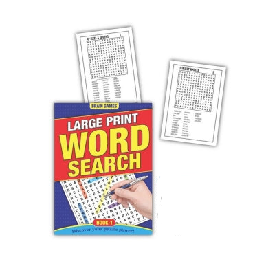 Large Print Word Search Book 136 Pages Book 1 | Merthyr Tydfil | Why Not Shop Online