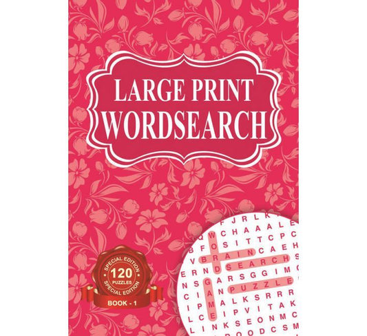 Large Print Word Search Books Assorted Designs 15X21CM | Merthyr Tydfil | Why Not Shop Online