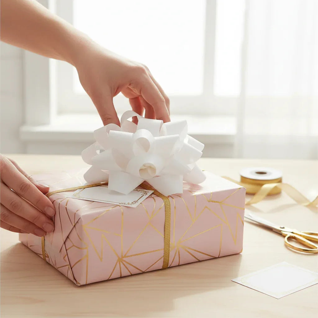 Large White Pull Bow 6 Inches - Why Not Shop