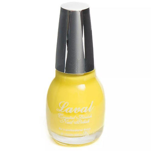 Laval Crystal Finish Nail Polish Pastel Yellow | Why Not Shop