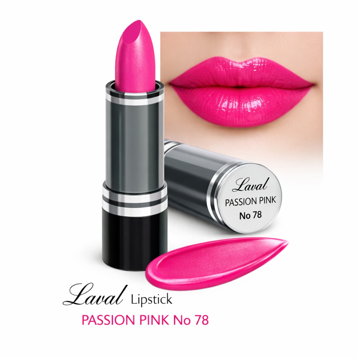 Laval Lipstick Passion Pink 78