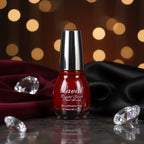 Laval Crystal Finish Nail Polish Evening Red - Why Not Shop