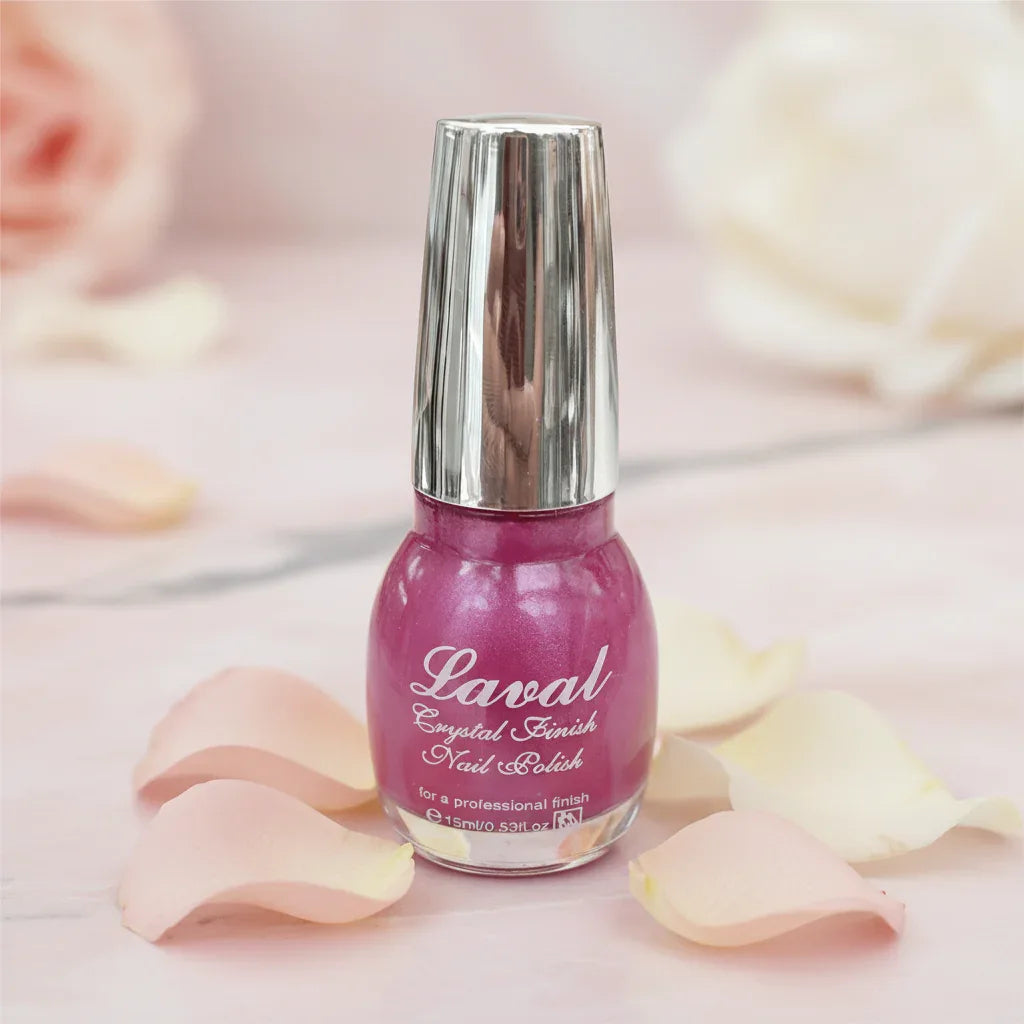 Laval Crystal Finish Nail Polish Gentle Pink - Why Not Shop