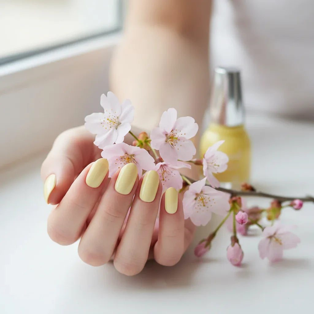 Laval Crystal Finish Nail Polish Pastel Yellow - Why Not Shop