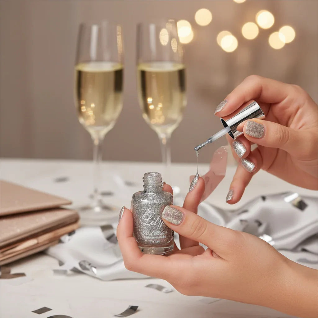 Lilyz Nail Polish - Silver Glitter - Why Not Shop