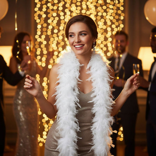 Luxury White Feather Boa 150cm - Why Not Shop