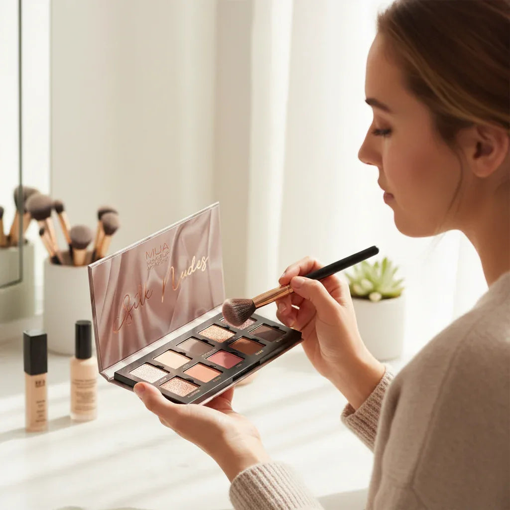 MUA Silk Nudes 10 Piece Eyeshadow Palette - Why Not Shop