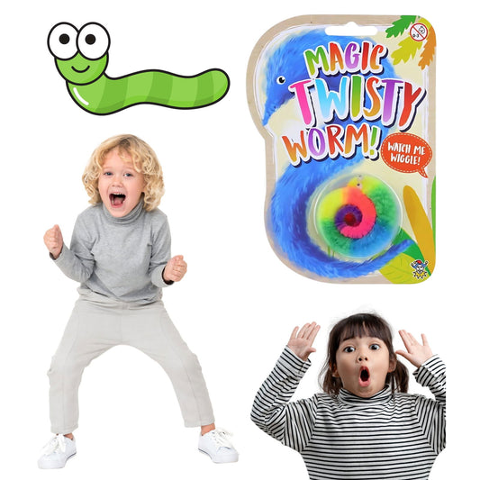 Magic Twisty Wiggle Worms Rainbow Colours 20cm | Why Not Shop