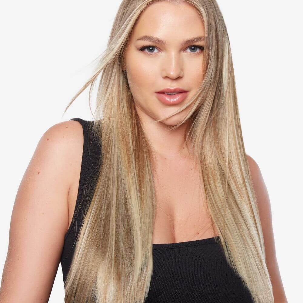20" One Piece Straight Clip-In Hair Extensions Safari Sunset 6/16/613 | Merthyr Tydfil | Why Not Shop Online