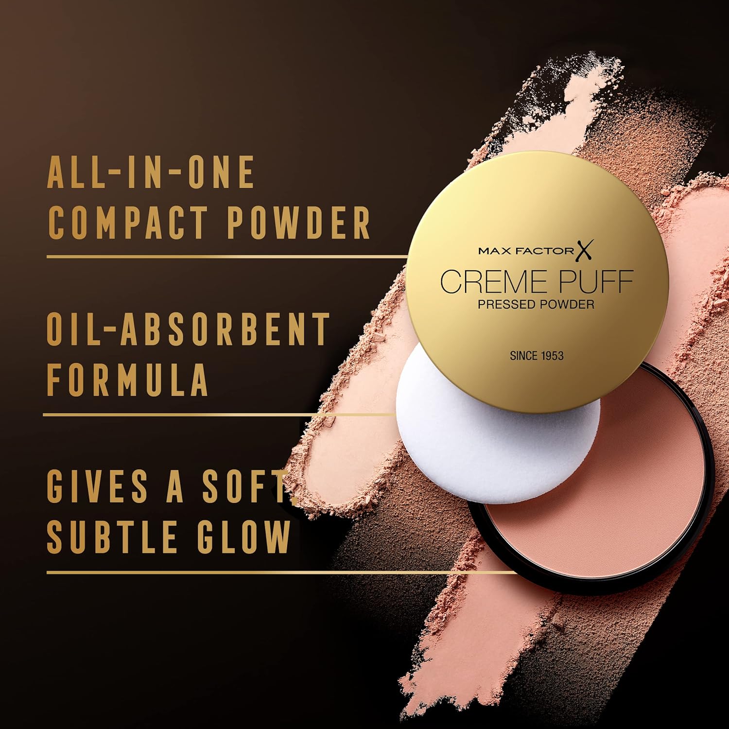 Max Factor Creme Puff Pressed Compact Powder 50 Natural 21 g | Merthyr Tydfil | Why Not Shop Online