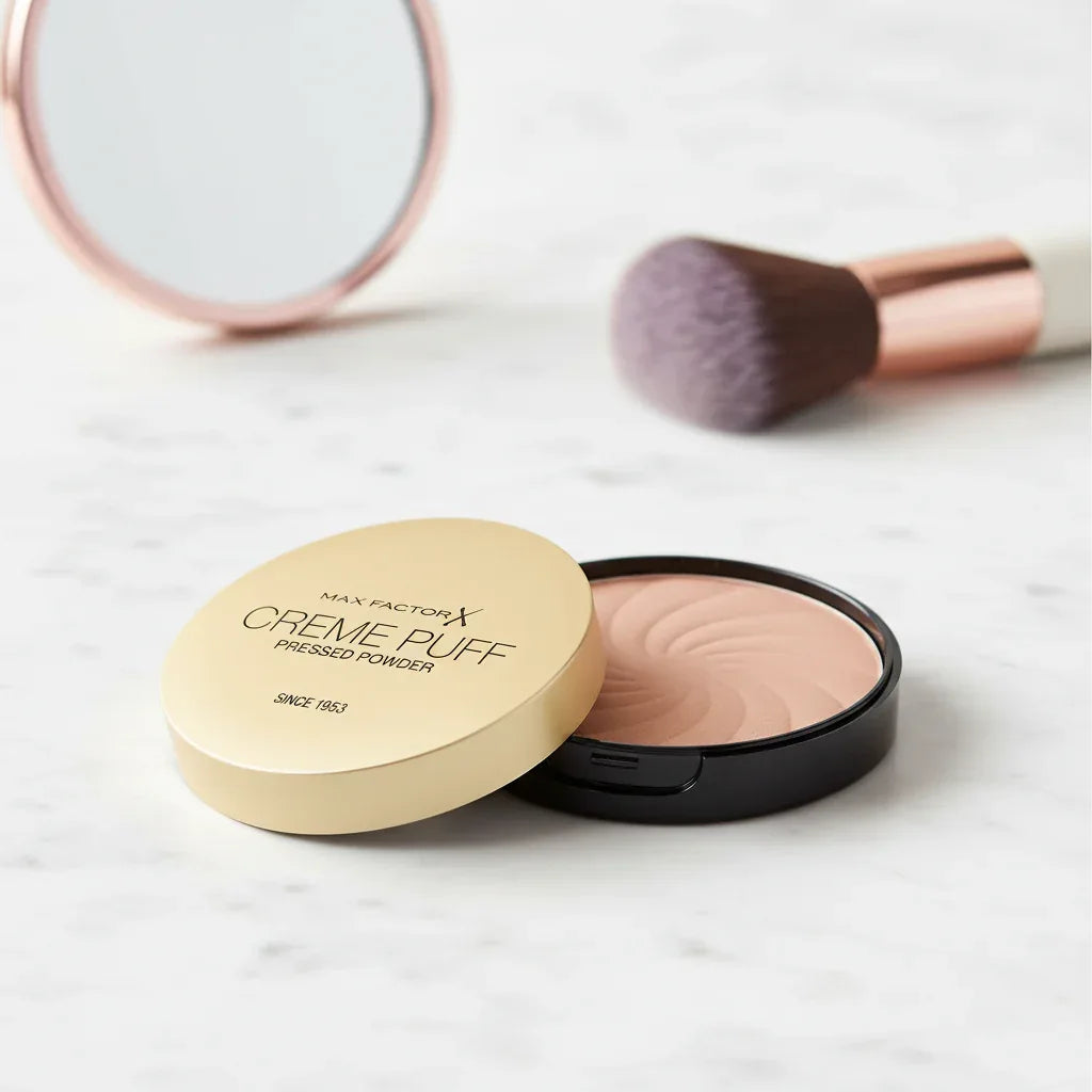 Max Factor Creme Puff Pressed Compact Powder 13 Nouveau Beige 21g - Why Not Shop