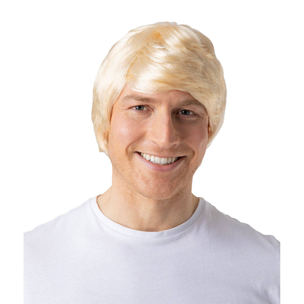 Men's Blonde Cool Guy Fancy Dress Party Wig – product image 2