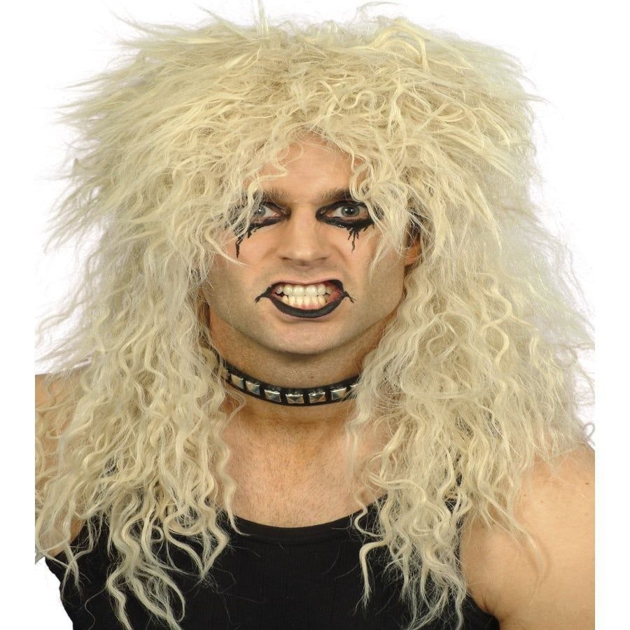 Mens 1980s Hard Rocker Wig, Blonde | Merthyr Tydfil | Why Not Shop Online