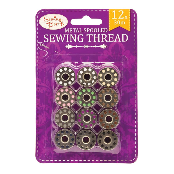 Metal Spooled Sewing Threads 12 Pack | Merthyr Tydfil | Why Not Shop Online