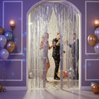 Metallic Silver Foil Door Curtain 0.90m x 2.40m - Why Not Shop