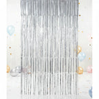 Metallic Silver Foil Door Curtain 0.90m x 2.40m - Why Not Shop