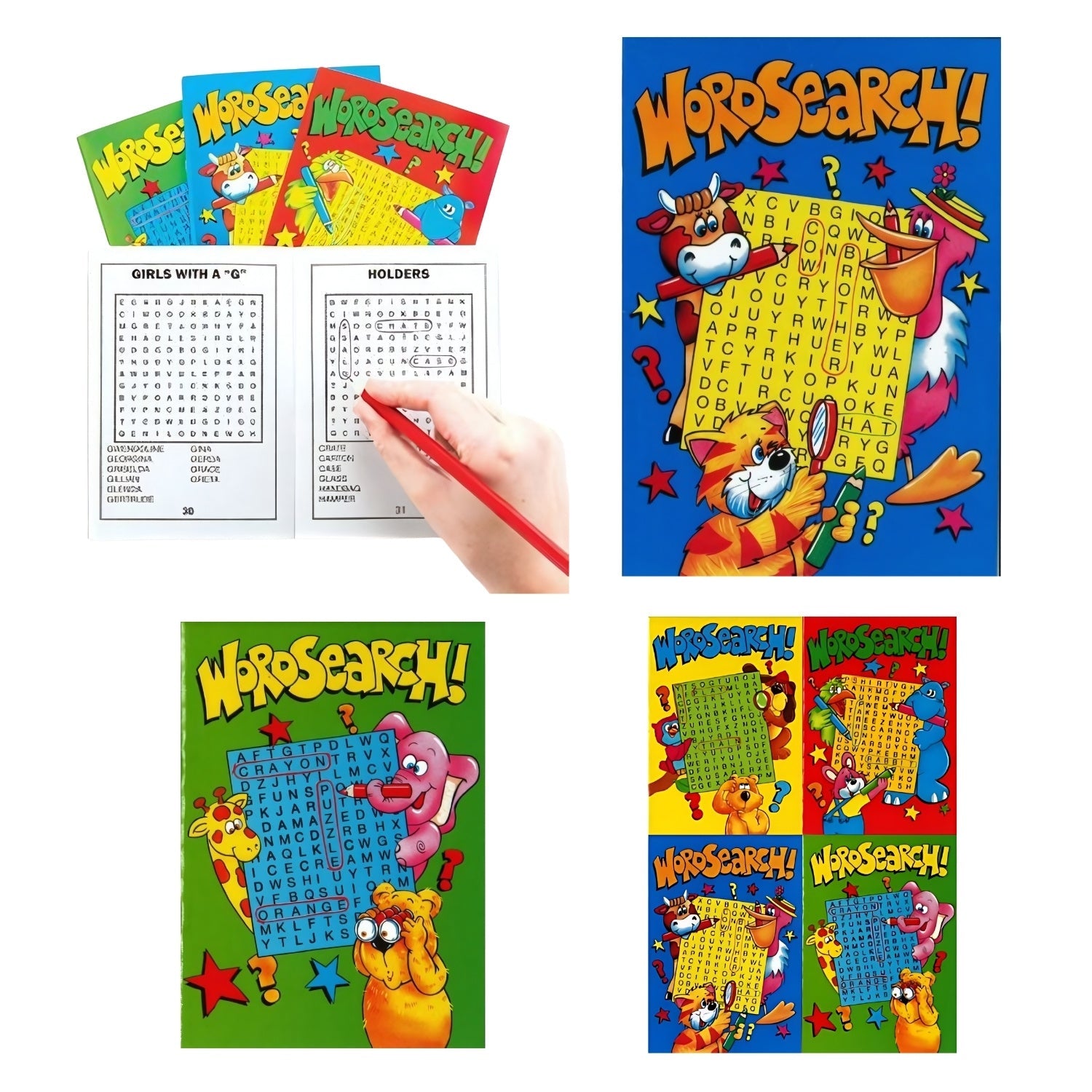 Mini Word Search Puzzle Books Assorted Designs Size 14.5 cm X 10.5 cm | Why Not Shop