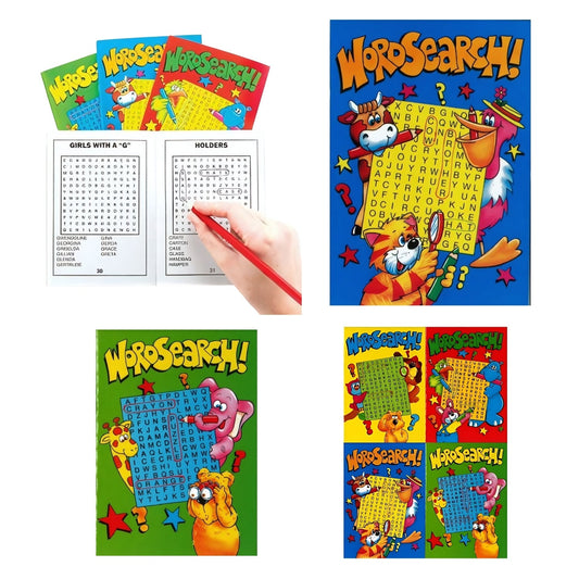 Mini Word Search Puzzle Books Assorted Designs Size 14.5 cm X 10.5 cm | Why Not Shop