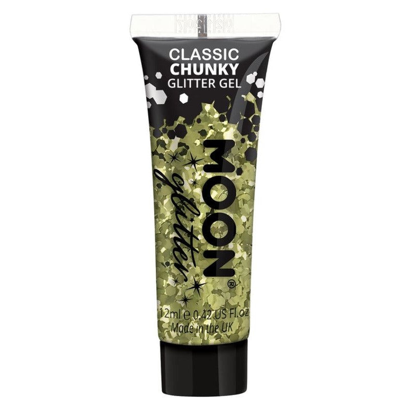 Moon Glitter Classic Chunky Glitter Gel, Gold, Single, 12ml | Merthyr Tydfil | Why Not Shop Online