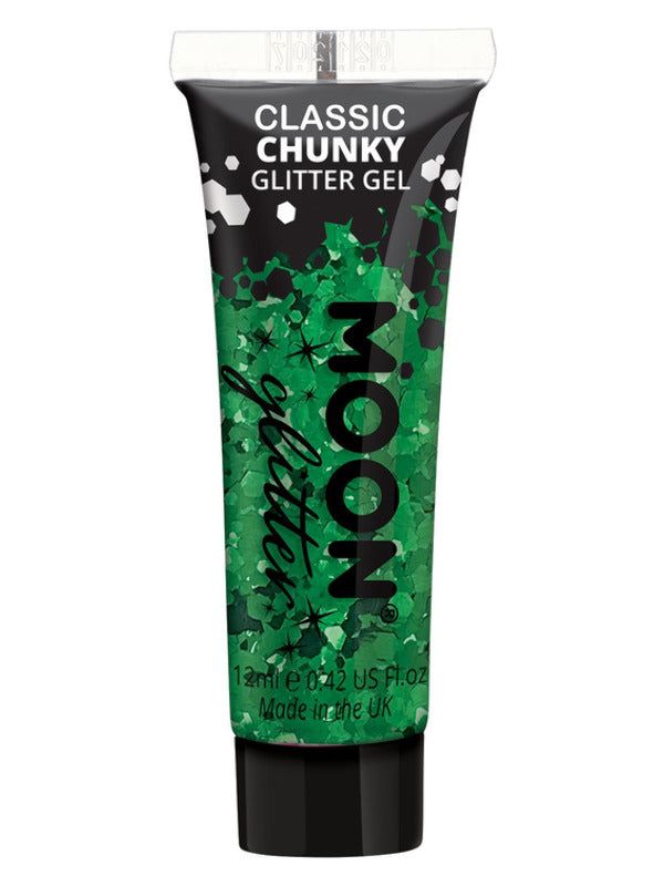 Moon Glitter Classic Chunky Glitter Gel, Green, Single, 12ml | Merthyr Tydfil | Why Not Shop Online