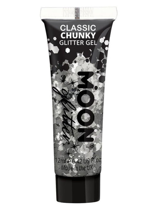 Moon Glitter Classic Chunky Glitter Gel, Silver, Single, 12ml | Merthyr Tydfil | Why Not Shop Online