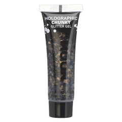 Moon Glitter Holographic Chunky Glitter Gel, Black, Single, 12ml | Why Not Shop