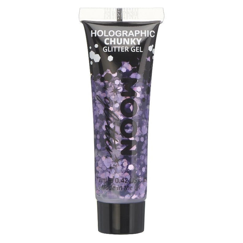 Moon Glitter Holographic Chunky Glitter Gel, Purple, Single, 12ml | Merthyr Tydfil | Why Not Shop Online