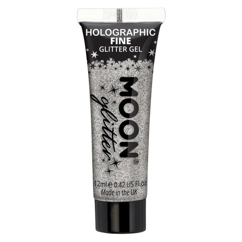 Moon Glitter Holographic Fine Glitter Gel, Silver, Single, 12ml | Merthyr Tydfil | Why Not Shop Online